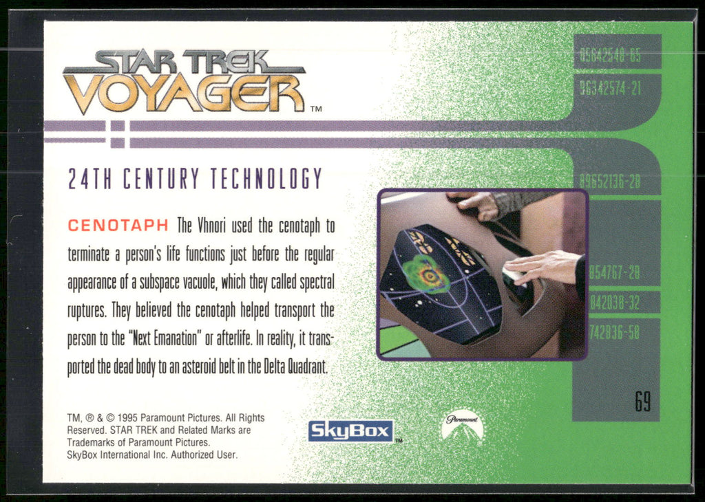 1995 SkyBox Star Trek: Voyager Season One Series Two #69 Cenotaph