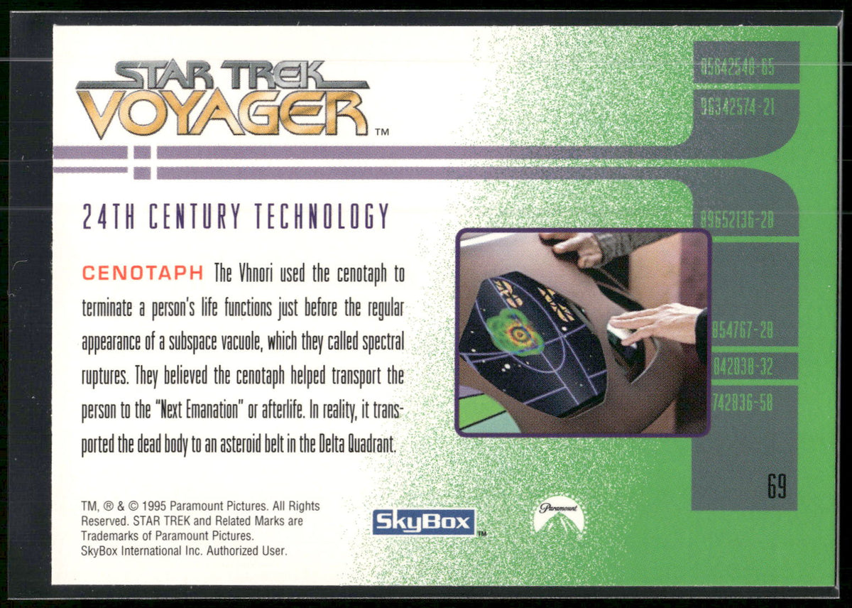 1995 SkyBox Star Trek: Voyager Season One Series Two #69 Cenotaph