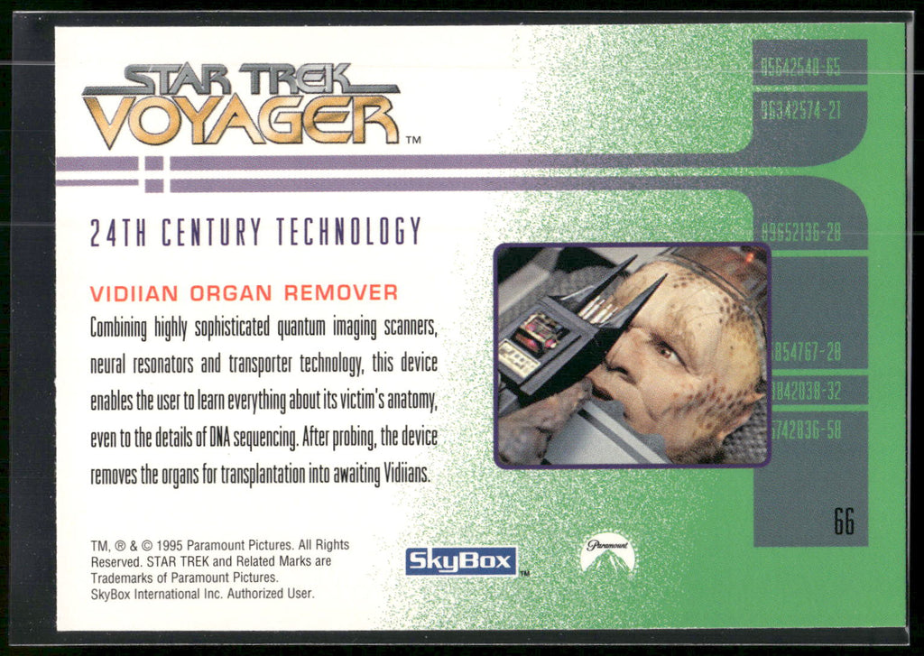 1995 SkyBox Star Trek: Voyager Season One Series Two #66 Vidiian Organ Remover