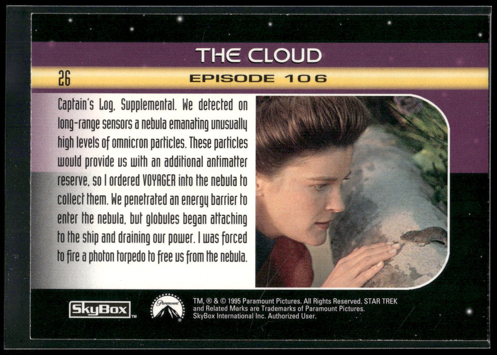 1995 SkyBox Star Trek: Voyager Season One Series Two #26 The Cloud
