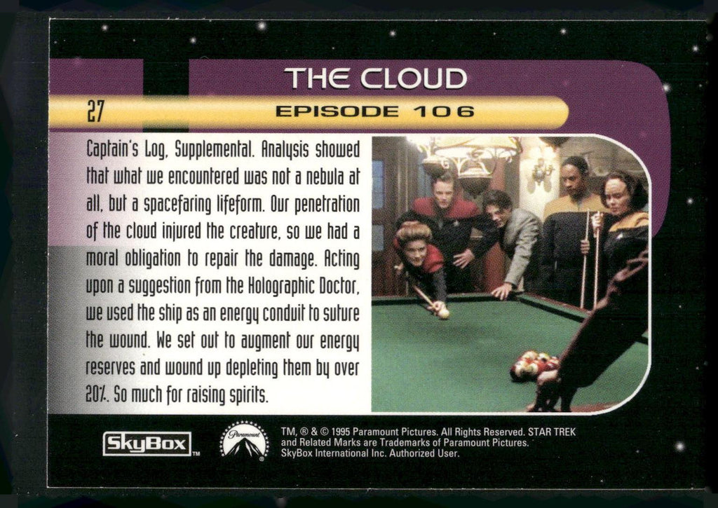 1995 SkyBox Star Trek: Voyager Season One Series Two #27 The Cloud