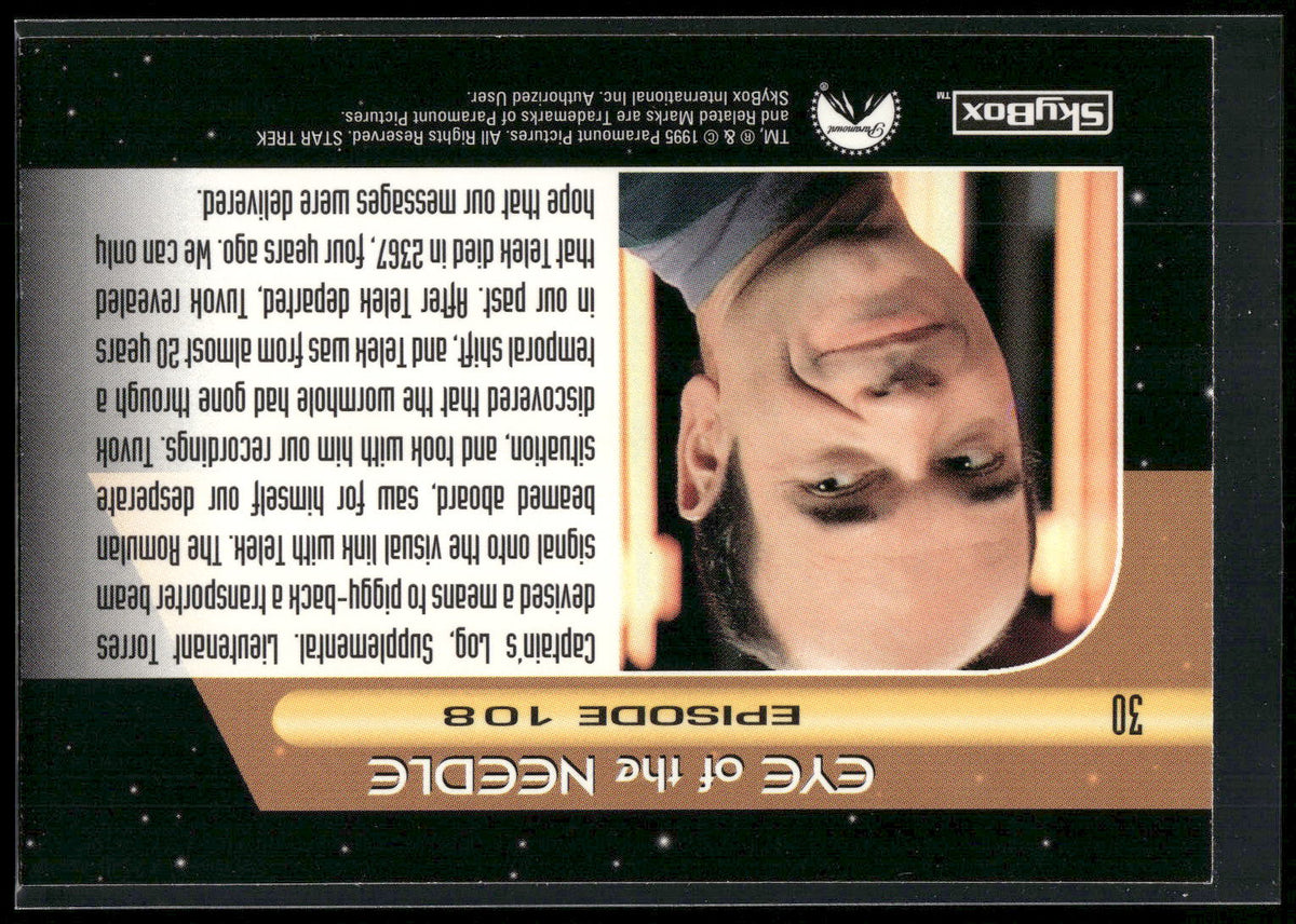 1995 SkyBox Star Trek: Voyager Season One Series Two #30 Eye of the Needle