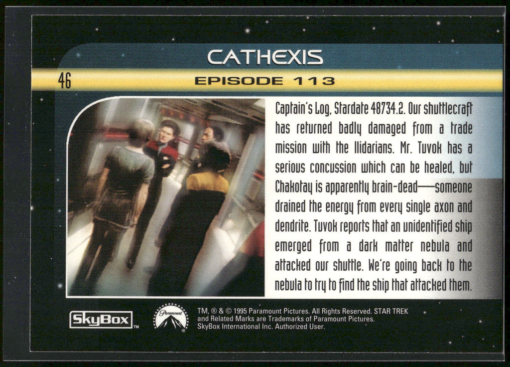 1995 SkyBox Star Trek: Voyager Season One Series Two #46 Cathexis