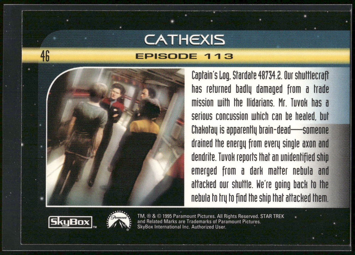 1995 SkyBox Star Trek: Voyager Season One Series Two #46 Cathexis