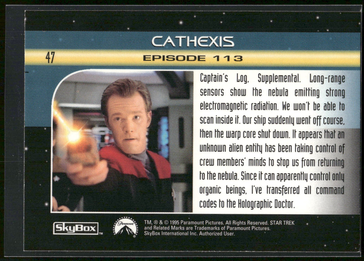 1995 SkyBox Star Trek: Voyager Season One Series Two #47 Cathexis