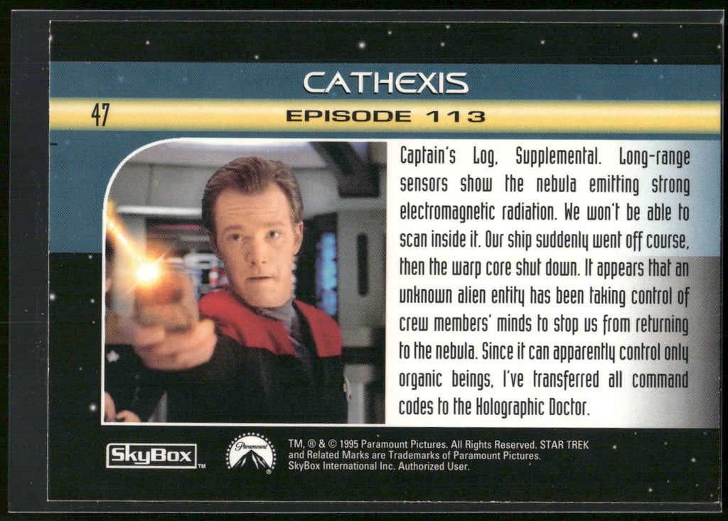 1995 SkyBox Star Trek: Voyager Season One Series Two #47 Cathexis