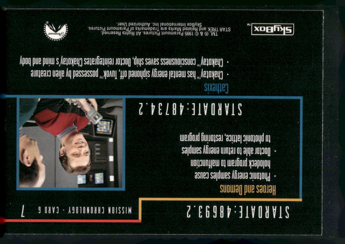 1995 SkyBox Star Trek: Voyager Season One Series Two #7 Mission