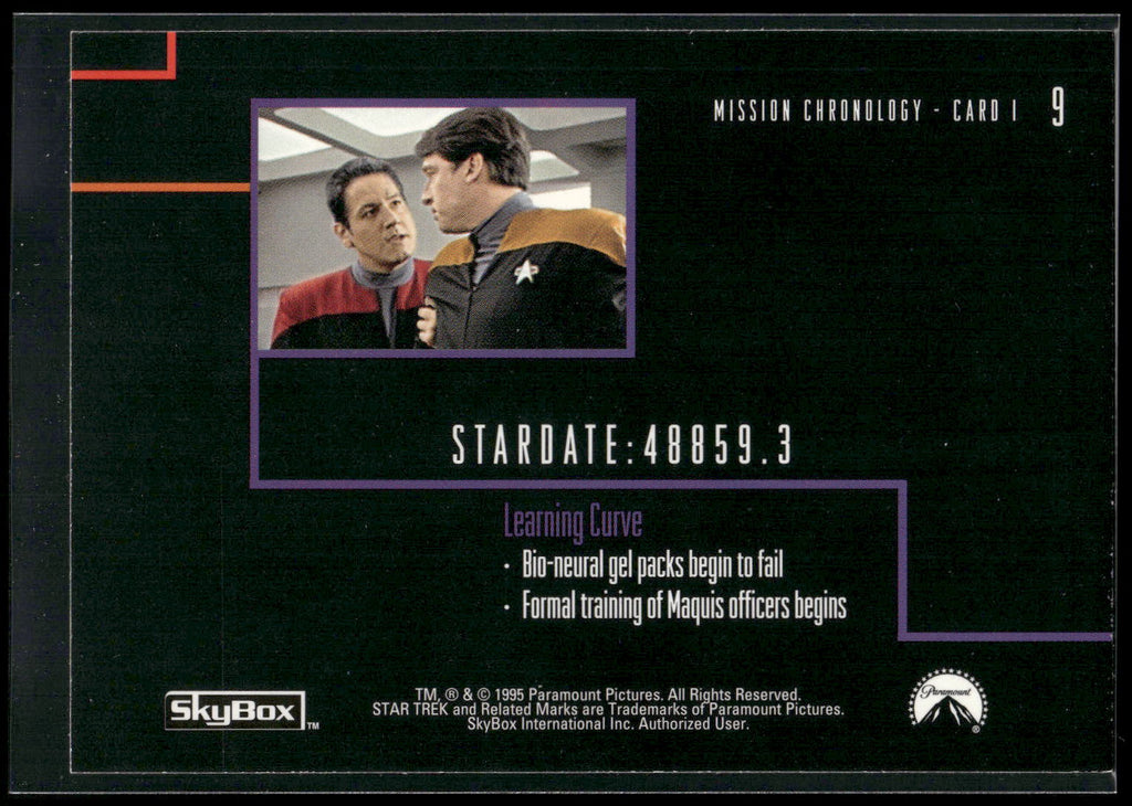 1995 SkyBox Star Trek: Voyager Season One Series Two #9 Mission