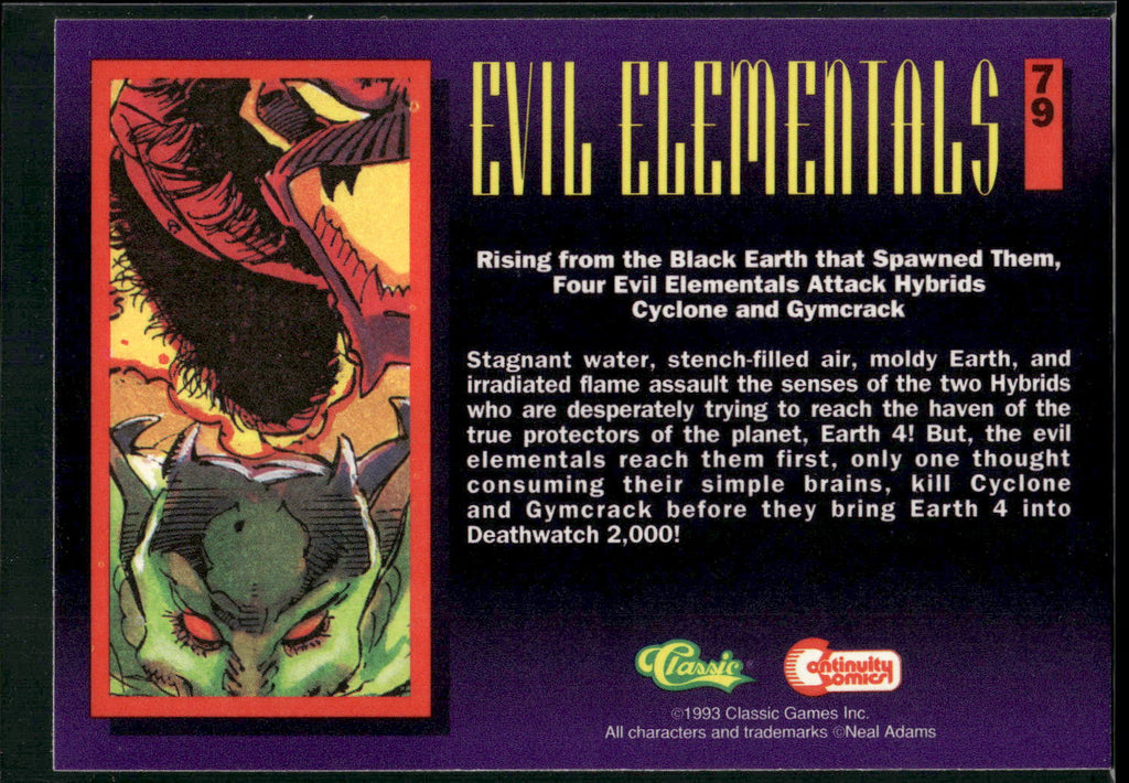 1993 Classic Deathwatch 2000 #79 Evil Elementals