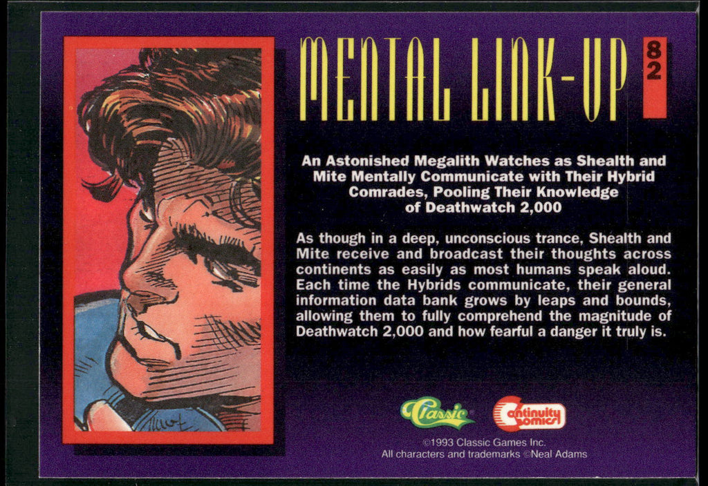 1993 Classic Deathwatch 2000 #82 Mental Link-Up