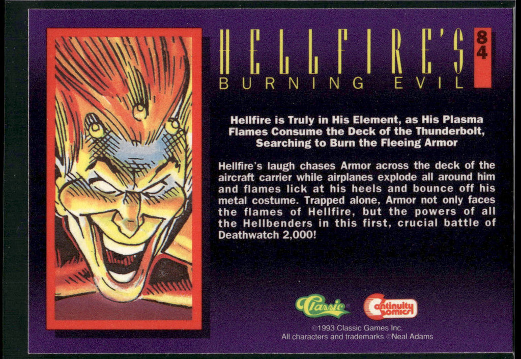 1993 Classic Deathwatch 2000 #84 Hellfire's Burning Evil