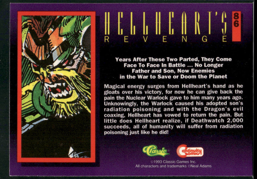 1993 Classic Deathwatch 2000 #86 Hellheart's Revenge