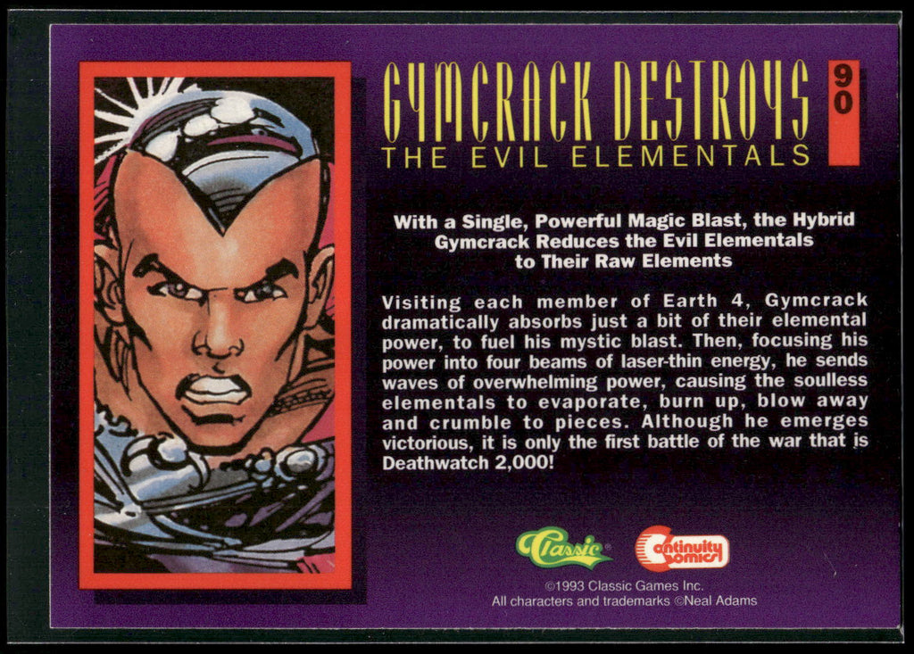 1993 Classic Deathwatch 2000 #90 Gymcrack Destroys the Evil Elementals