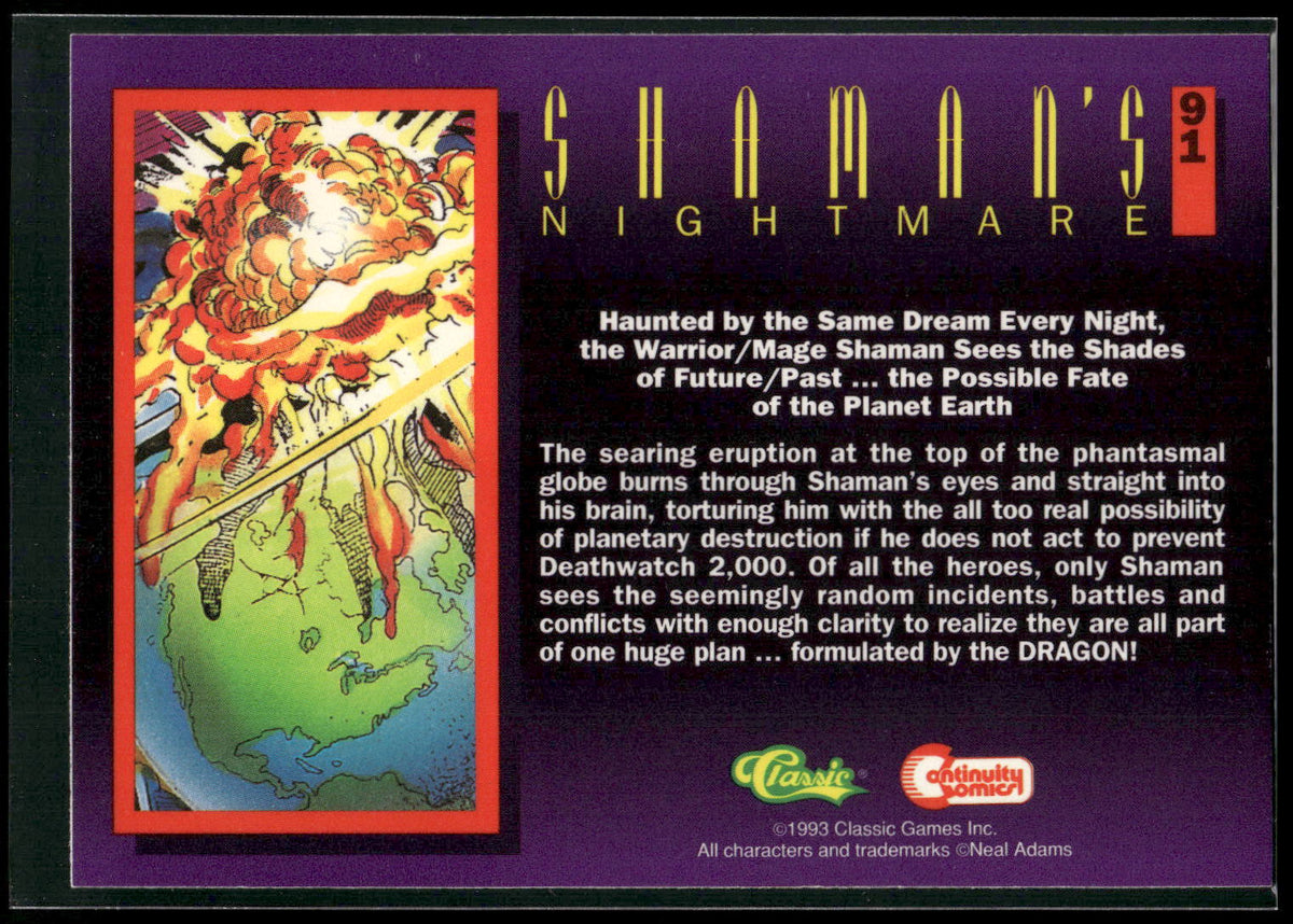1993 Classic Deathwatch 2000 #91 Shaman's Nightmare