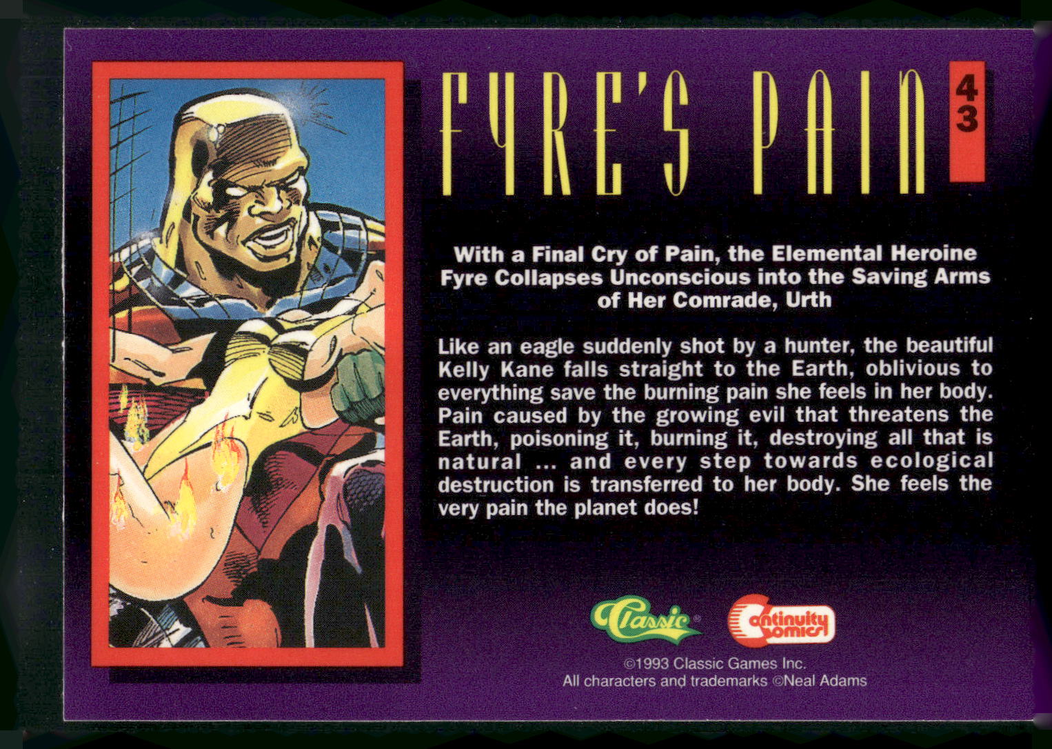 1993 Classic Deathwatch 2000 #43 Fyre's Pain