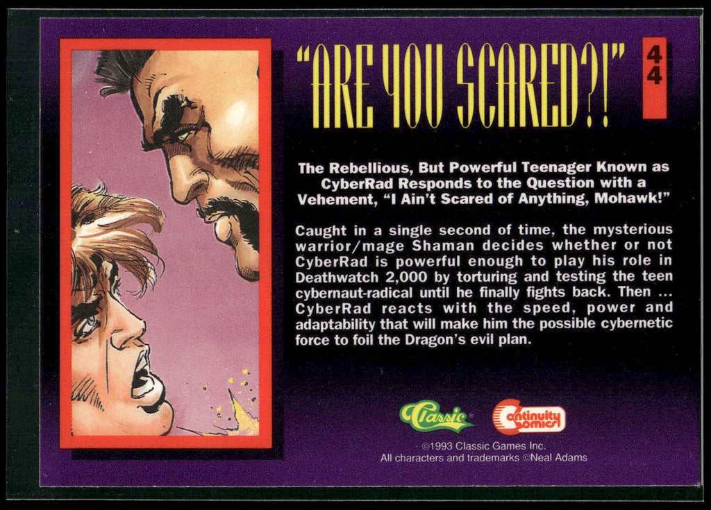 1993 Classic Deathwatch 2000 #44 "Are You Scared?!"