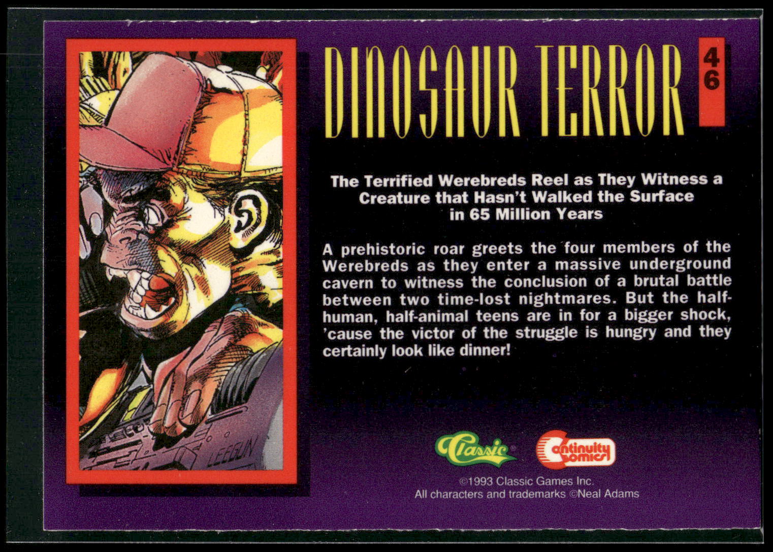 1993 Classic Deathwatch 2000 #46 Dinosaur Terror