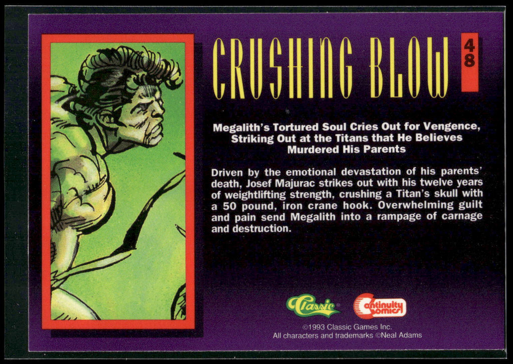 1993 Classic Deathwatch 2000 #48 Crushing Blow