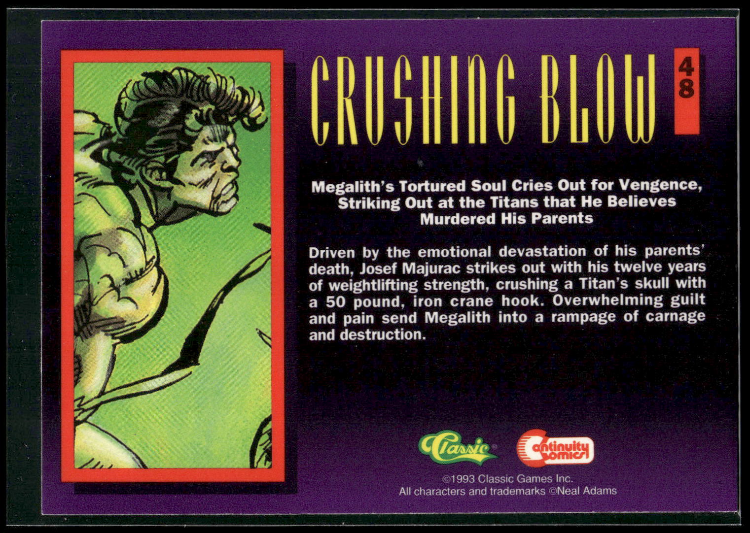 1993 Classic Deathwatch 2000 #48 Crushing Blow