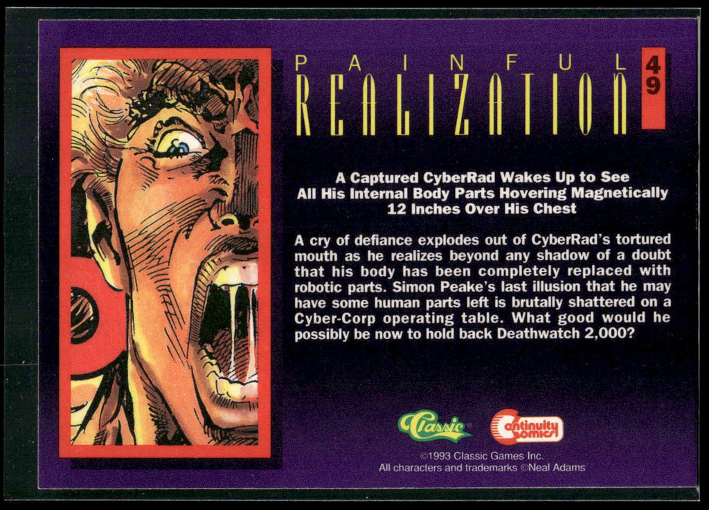 1993 Classic Deathwatch 2000 #49 Painful Realization