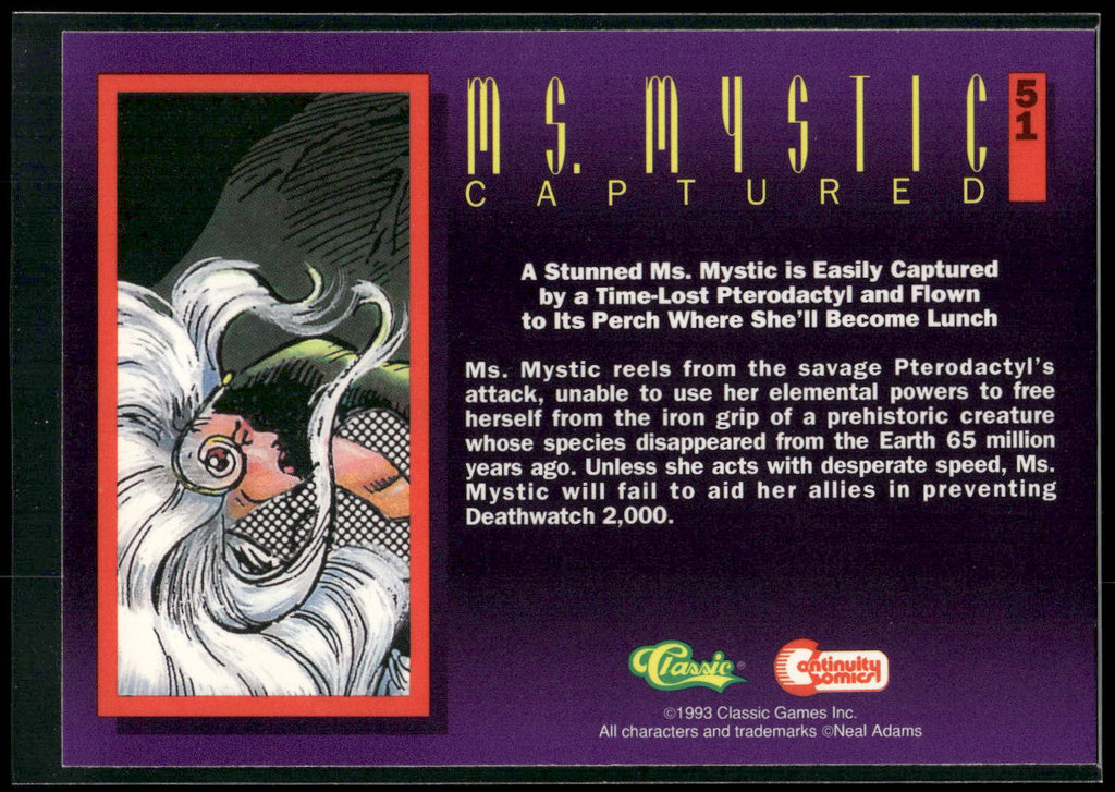 1993 Classic Deathwatch 2000 #51 Ms. Mystic Captured