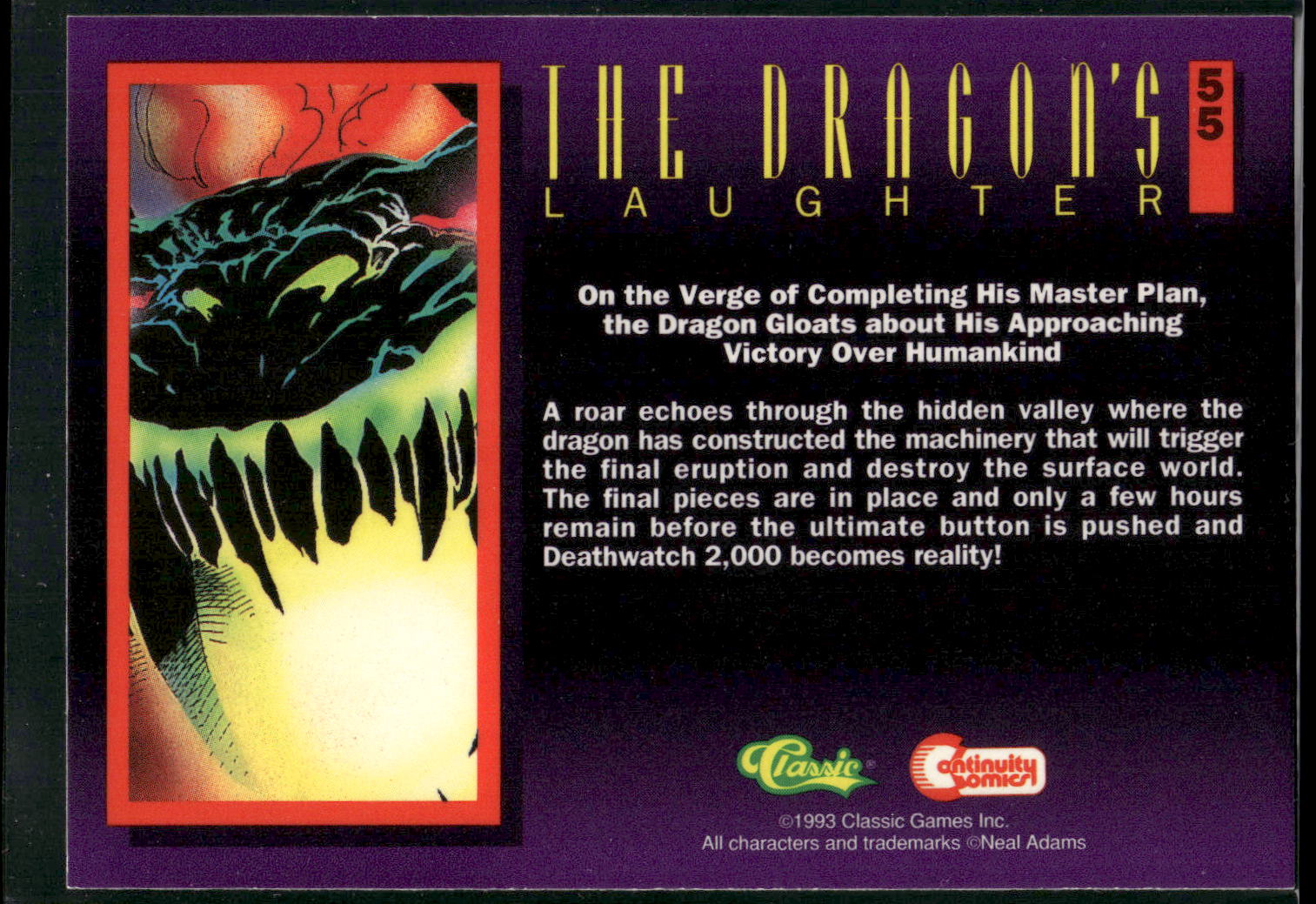 1993 Classic Deathwatch 2000 #55 The Dragon's Laughter
