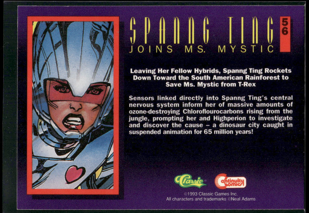 1993 Classic Deathwatch 2000 #56 Spanng Ting Joins Ms. Mystic