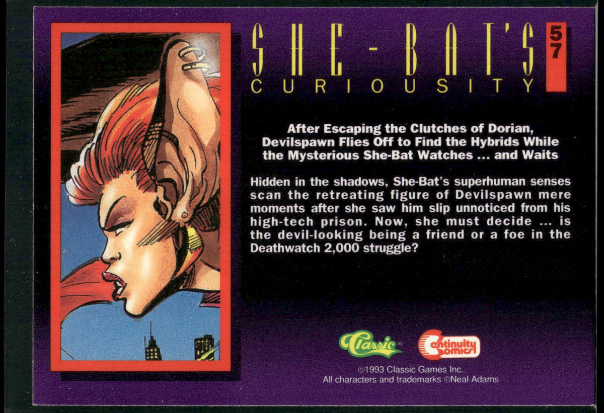 1993 Classic Deathwatch 2000 #57 She-Bat's Curiousity