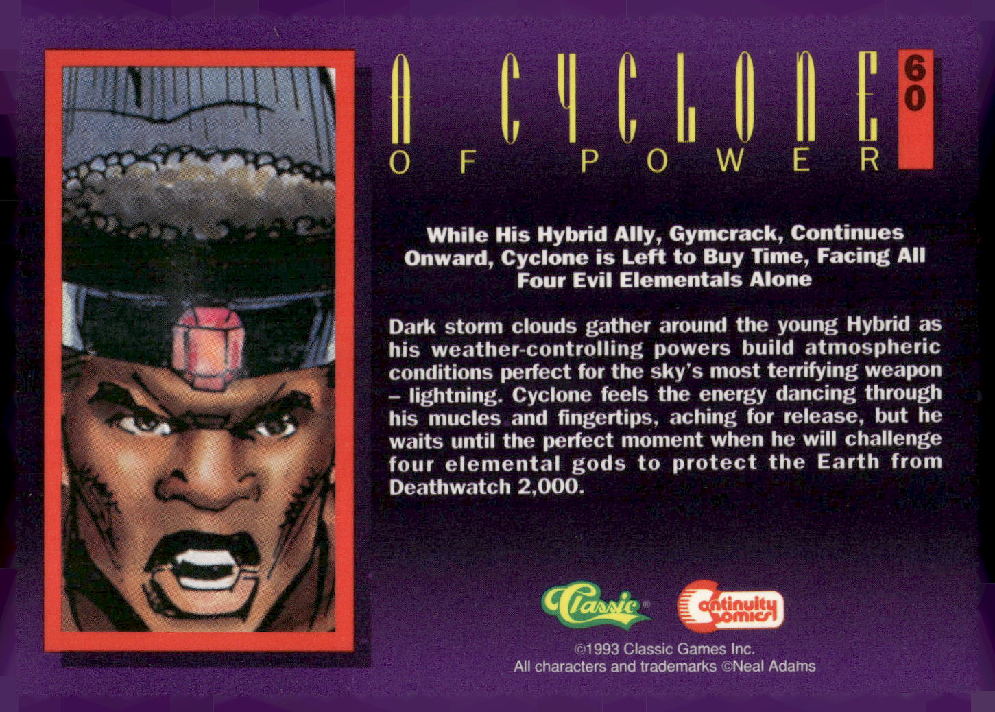 1993 Classic Deathwatch 2000 #60 A Cyclone of Power