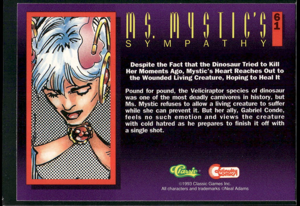 1993 Classic Deathwatch 2000 #61 Ms. Mystic's Sympathy