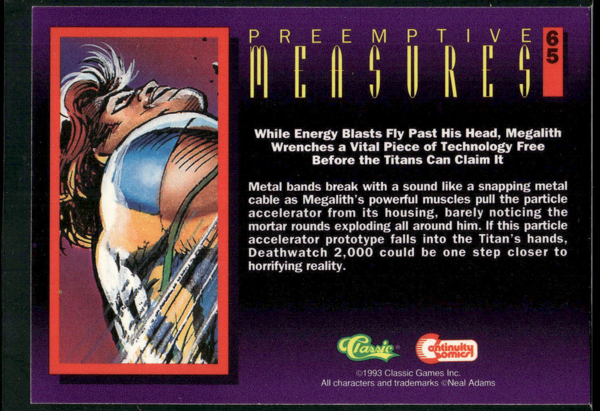 1993 Classic Deathwatch 2000 #65 Preemptive Measures