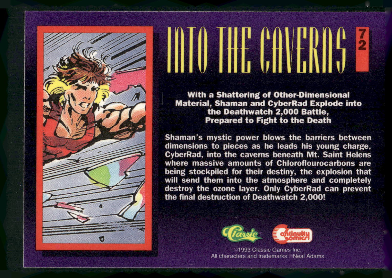 1993 Classic Deathwatch 2000 #72 Into the Caverns