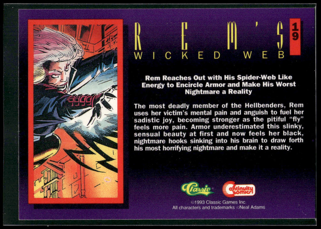 1993 Classic Deathwatch 2000 #19 Rem's Wicked Web