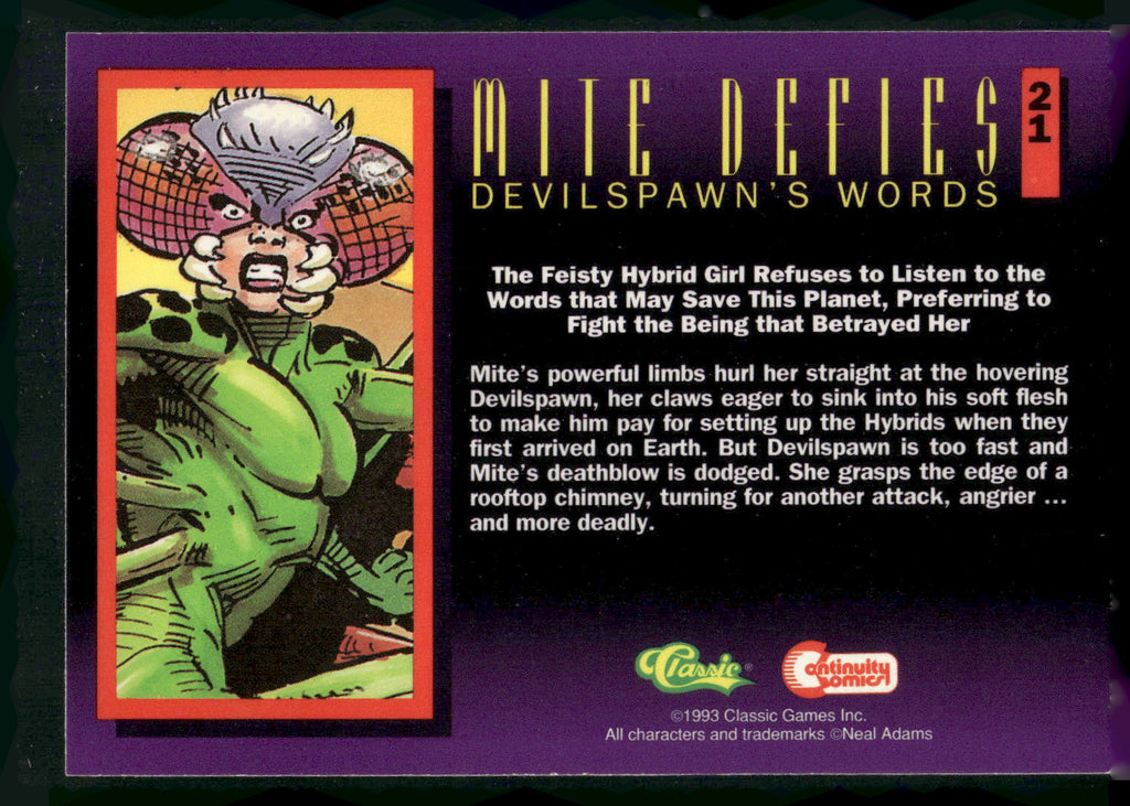 1993 Classic Deathwatch 2000 #21 Mite Defies Devilspawn's Words