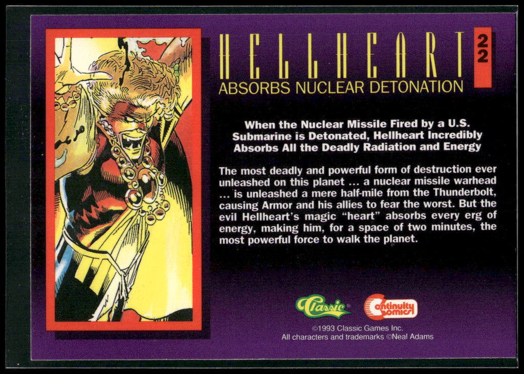 1993 Classic Deathwatch 2000 #22 Hellheart Absorbs Nuclear Detonation