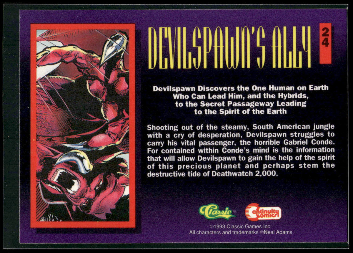1993 Classic Deathwatch 2000 #24 Devilspawn's Ally