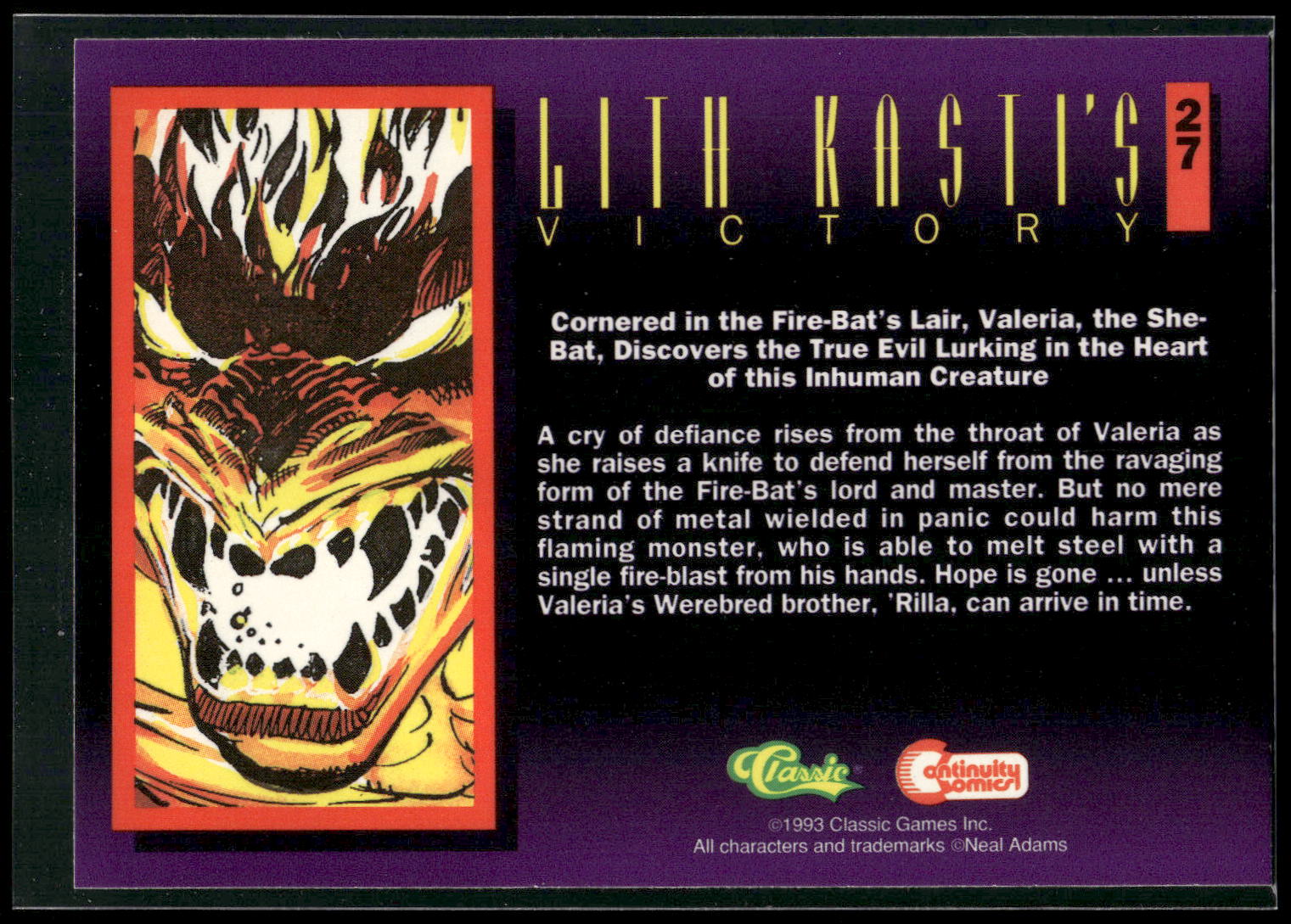 1993 Classic Deathwatch 2000 #27 Lith Kasti's Victory