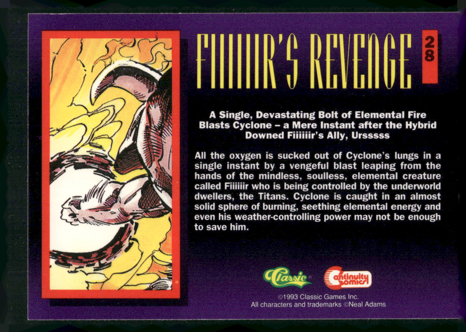 1993 Classic Deathwatch 2000 #28 Fiiiiiir's Revenge