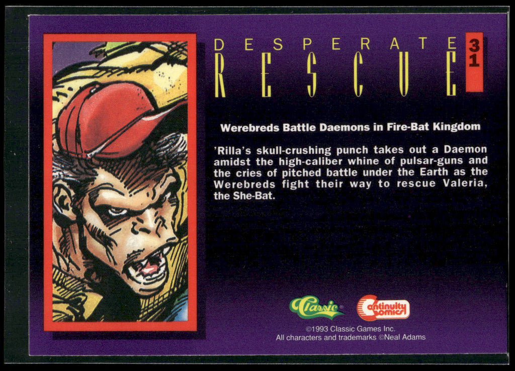 1993 Classic Deathwatch 2000 #31 Desperate Rescue