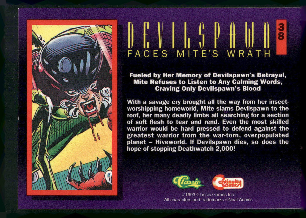 1993 Classic Deathwatch 2000 #38 Devilspawn Faces Mite's Wrath