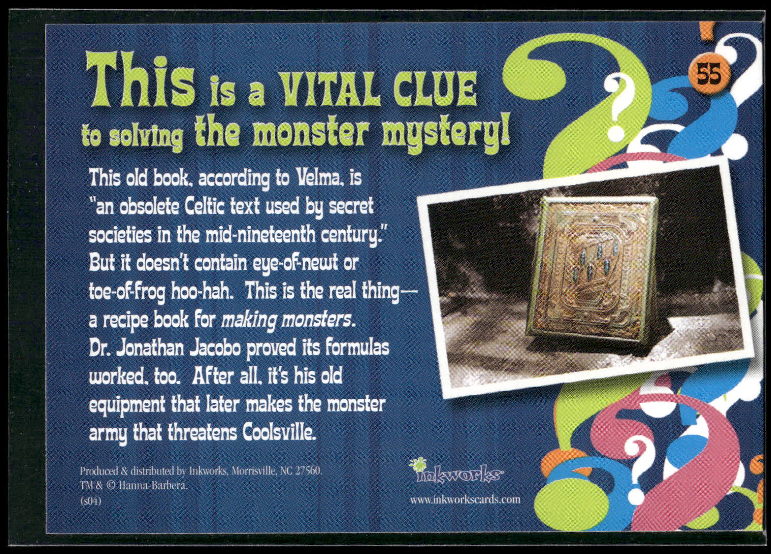 2004 Inkworks Scooby-Doo 2: Monsters Unleashed #55 Creepy Cookbook