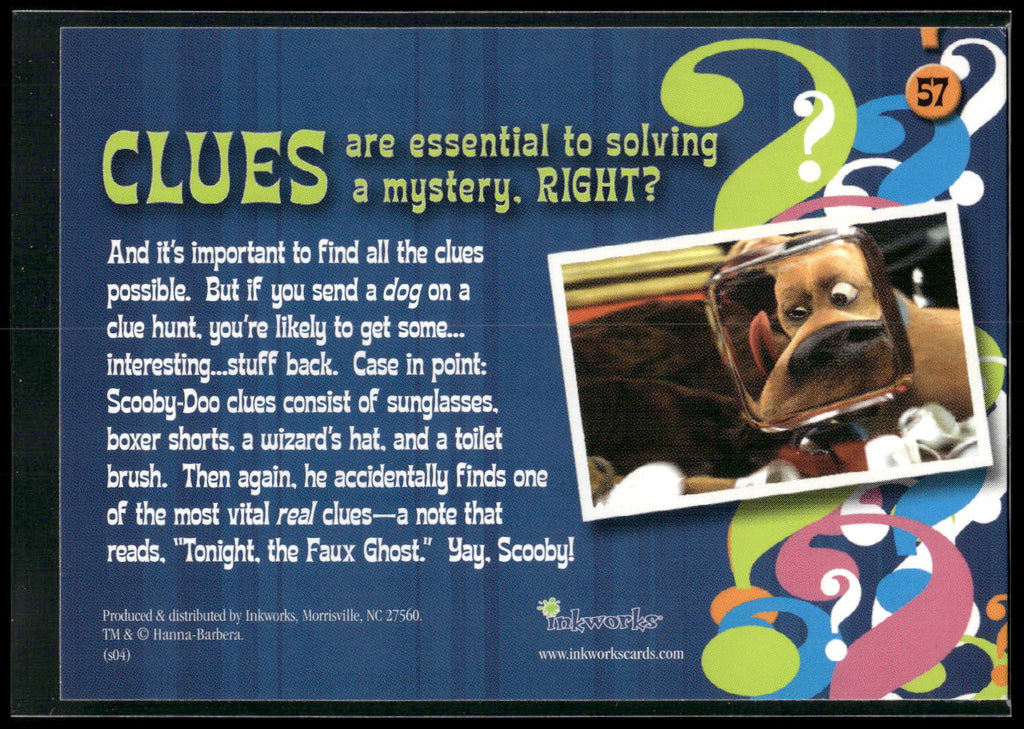 2004 Inkworks Scooby-Doo 2: Monsters Unleashed #57 Scooby Clues