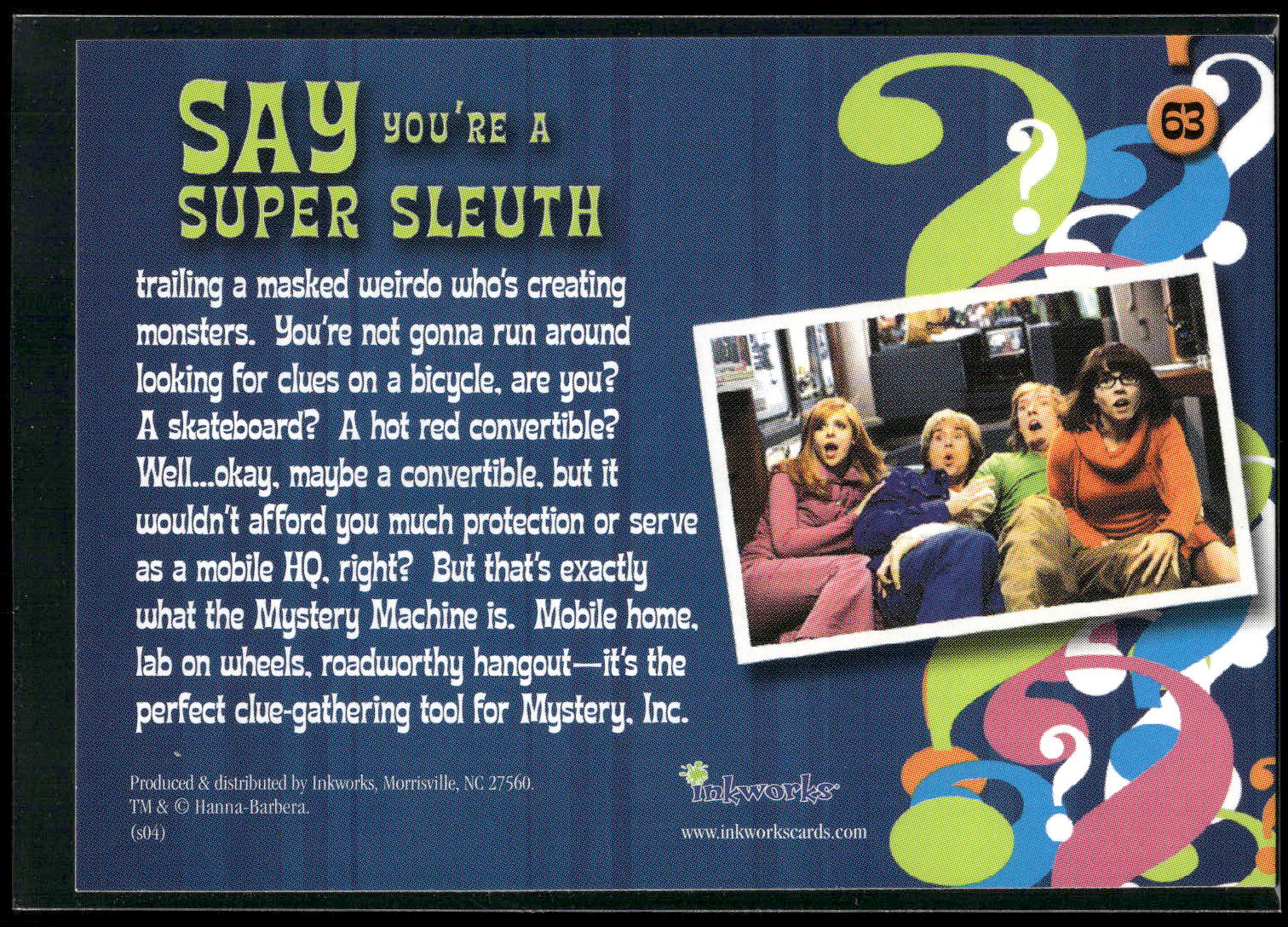 2004 Inkworks Scooby-Doo 2: Monsters Unleashed #63 Gadgets To Go