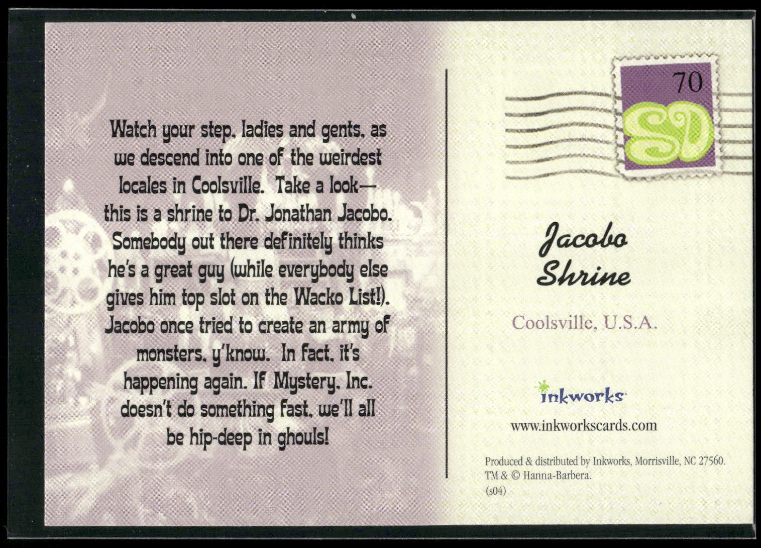 2004 Inkworks Scooby-Doo 2: Monsters Unleashed #70 Jacobo Shrine