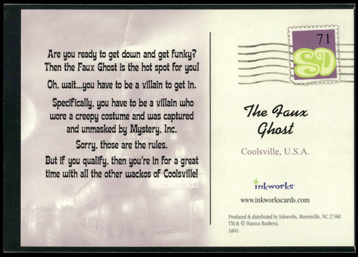 2004 Inkworks Scooby-Doo 2: Monsters Unleashed #71 The Faux Ghost