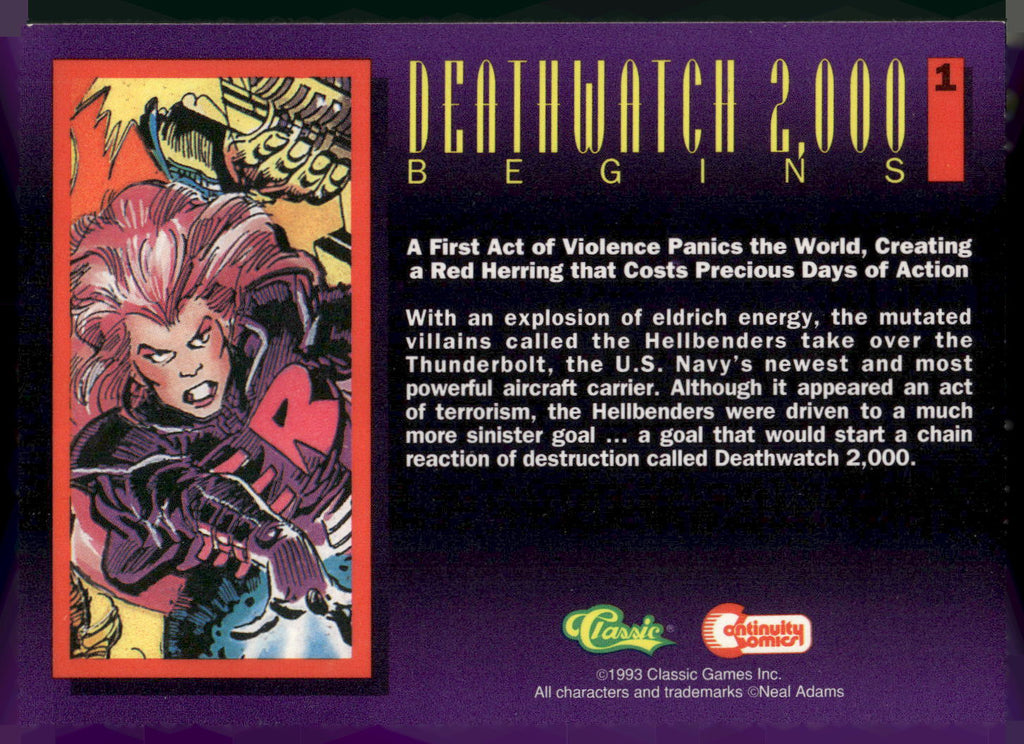 1993 Classic Deathwatch 2000 #1 Deathwatch 2,000 Begins