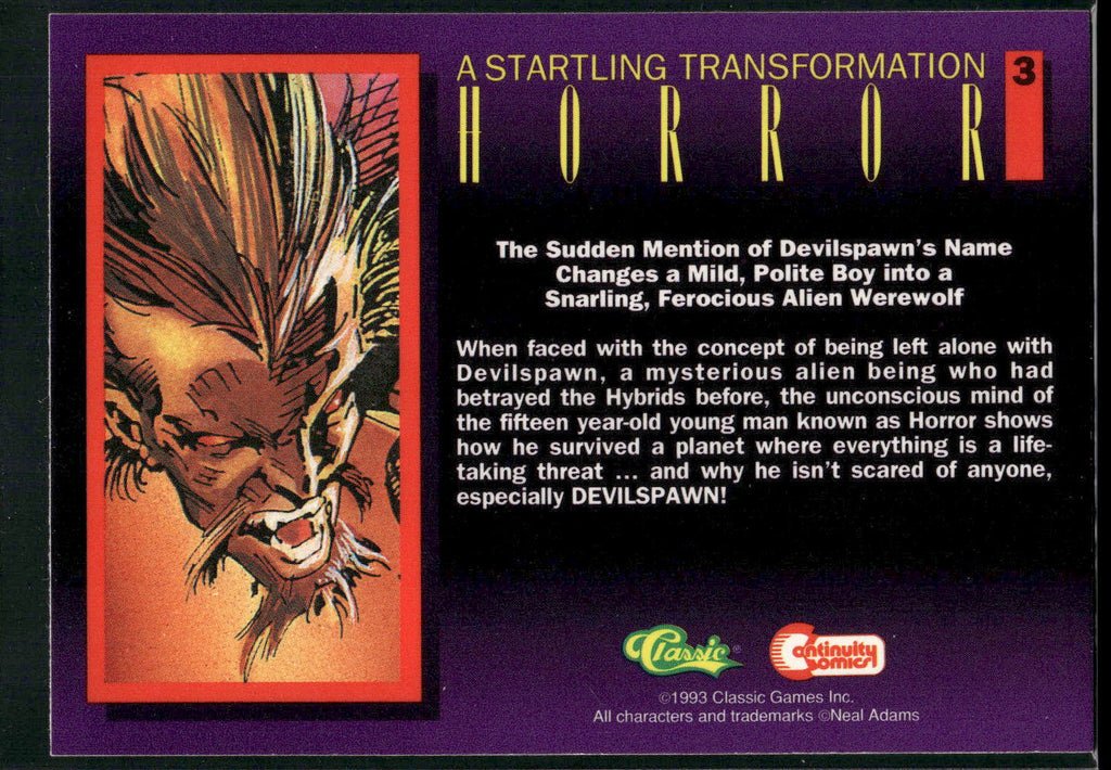1993 Classic Deathwatch 2000 #3 A Startling Transformation - Horror