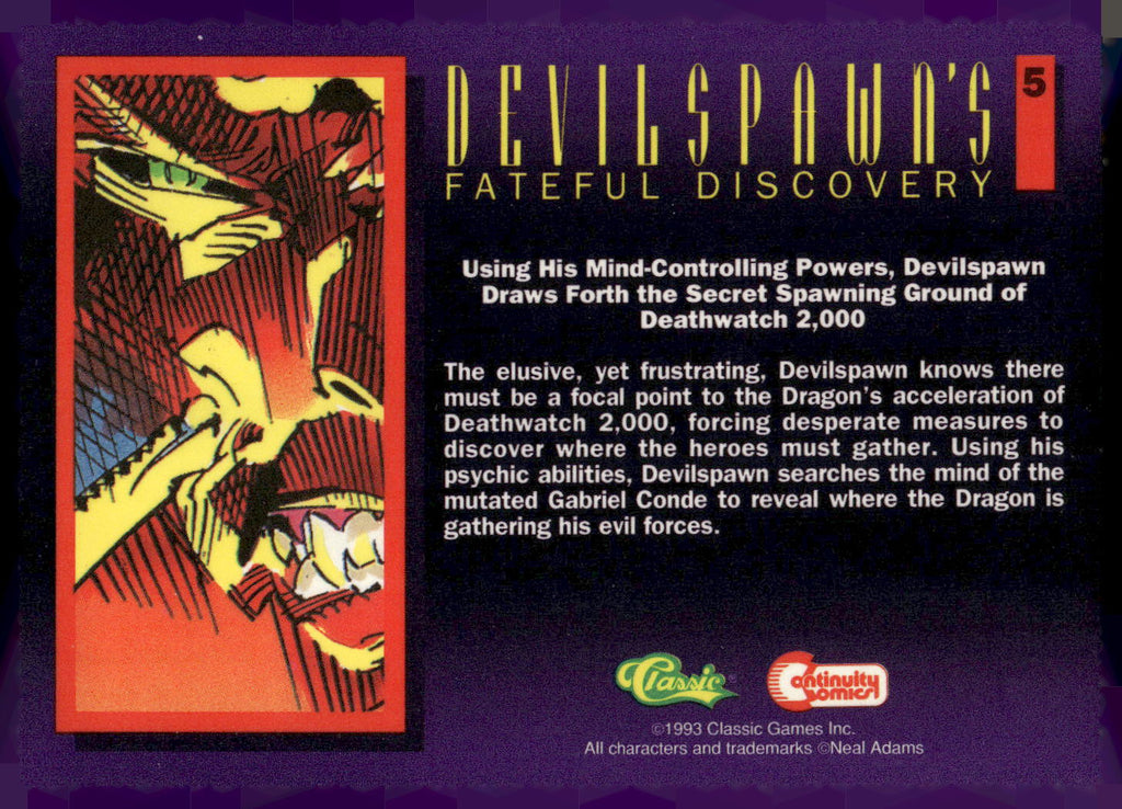 1993 Classic Deathwatch 2000 #5 Devilspawn's Fateful Discovery