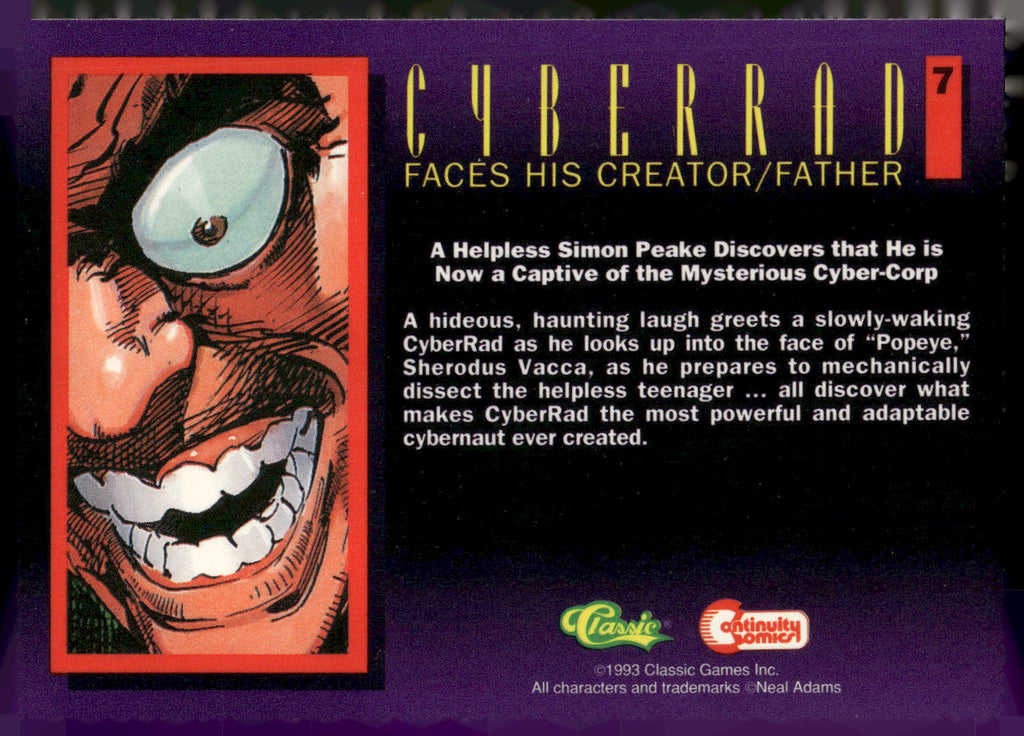 1993 Classic Deathwatch 2000 #7 Cyberrad Faces His Creator/Father