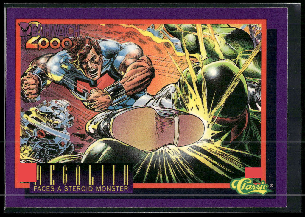 1993 Classic Deathwatch 2000 #8 Megalith Faces a Steroid Monster